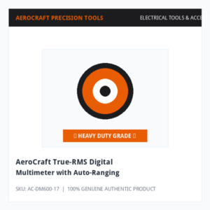 AeroCraft True-RMS Digital Multimeter with Auto-Ranging