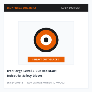 IronForge Level-5 Cut Resistant Industrial Safety Gloves